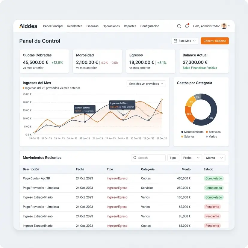 Alddea Admin Dashboard